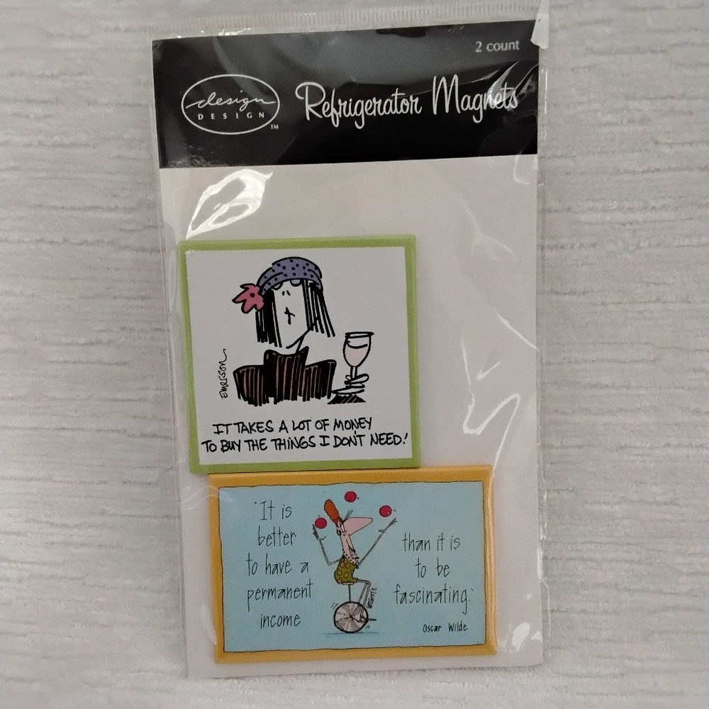 Clever Design Refrigerator Magnets Set Of Two